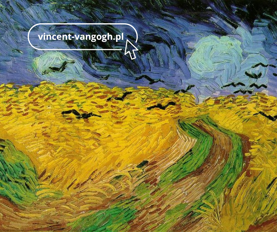 Pole pszenicy z krukami” to dzieło szczególne w dorobku Vincenta van Gogha – intensywne barwy, burzliwe niebo i niepokojąca obecność kruków wydają się współgrać z emocjonalnym stanem malarza u schyłku życia