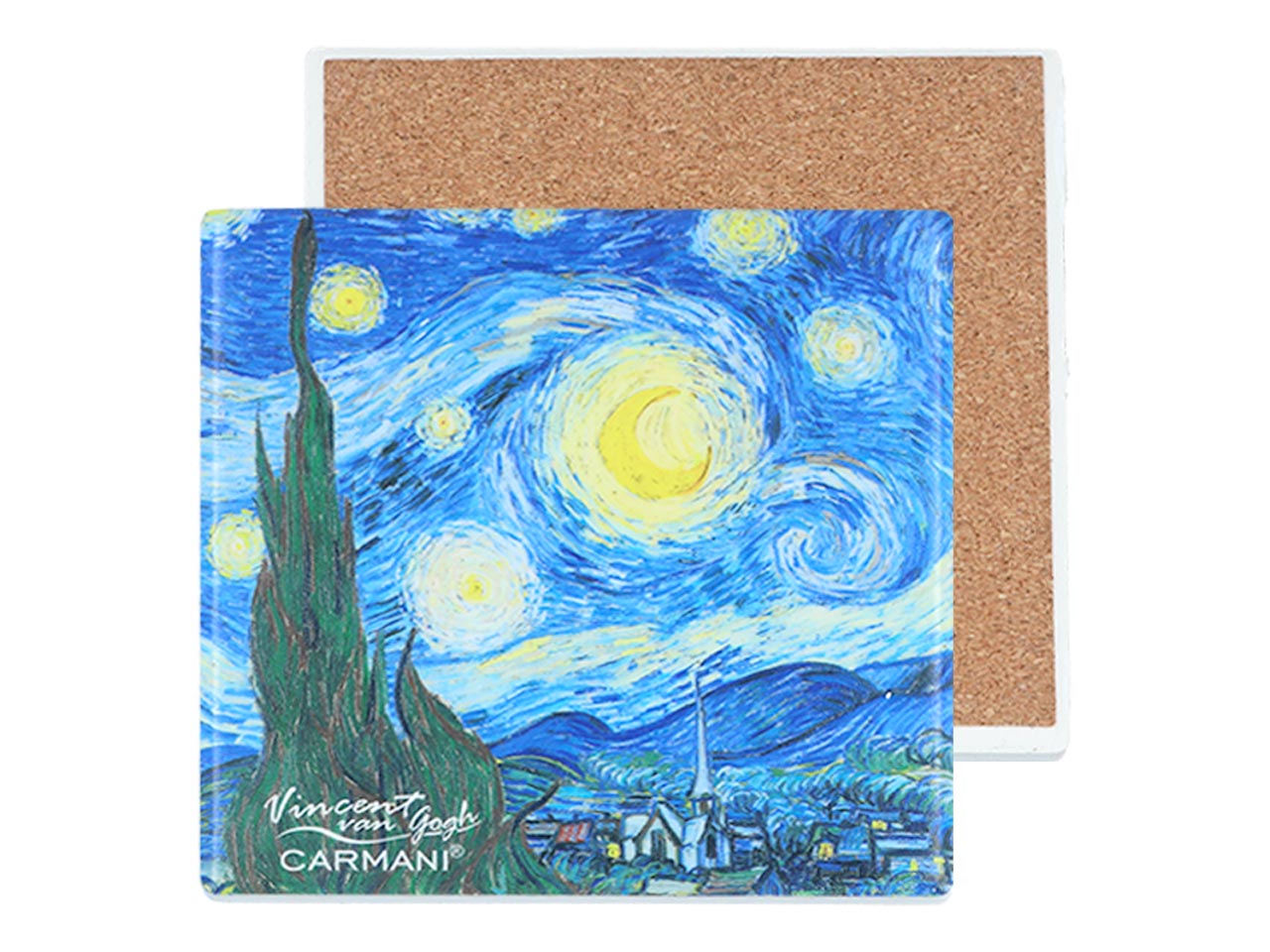 Podkładka ceramiczna - V. van Gogh, Gwiaździsta noc (CARMANI) - obrazek 2