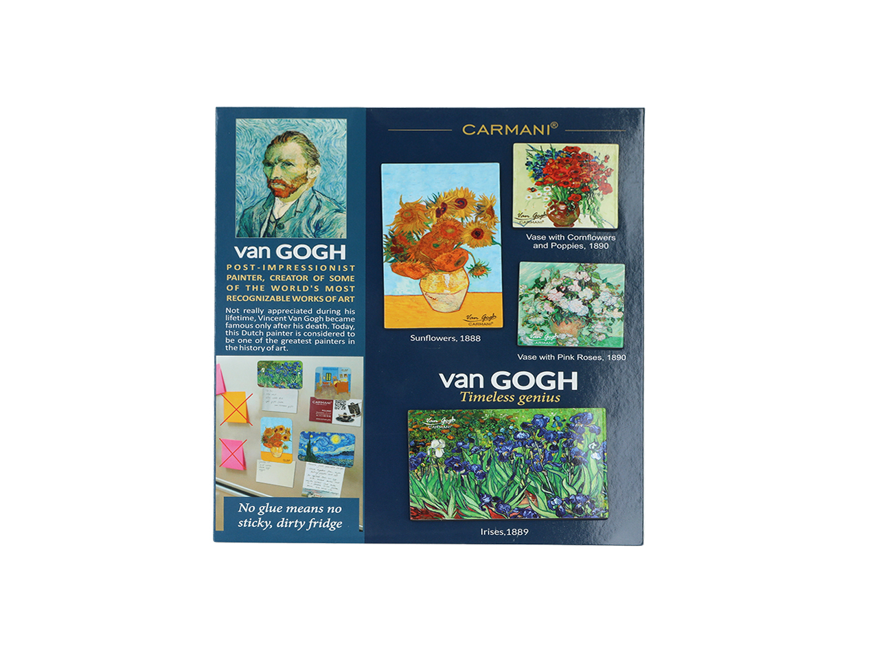 Kpl. 4 magnesów - V. van Gogh (CARMANI) - obrazek 2