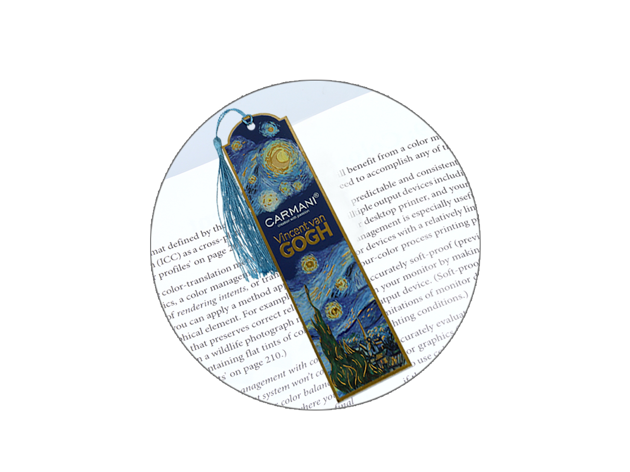 Kpl. 12 zakładek do książki - V. van Gogh, Gwiaździsta Noc (CARMANI) - obrazek 3