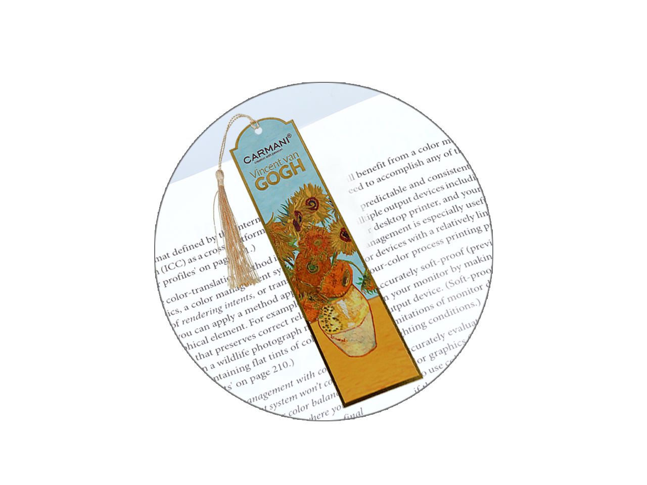Kpl. 12 zakładek do książki - V. van Gogh, Słoneczniki (CARMANI) - obrazek 3
