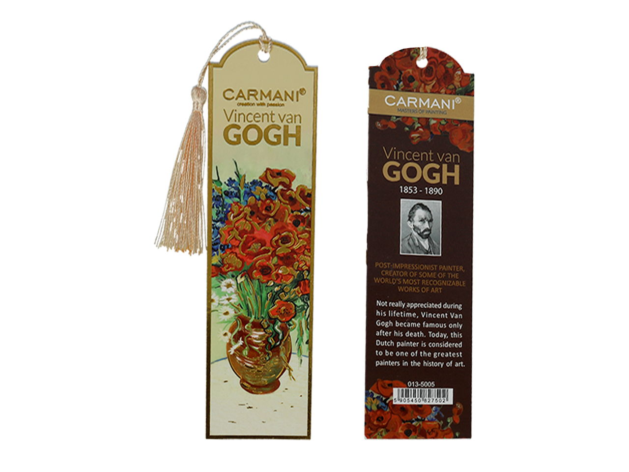 Kpl. 12 zakładek do książki - V. van Gogh, Maki w wazonie (CARMANI) - obrazek 2