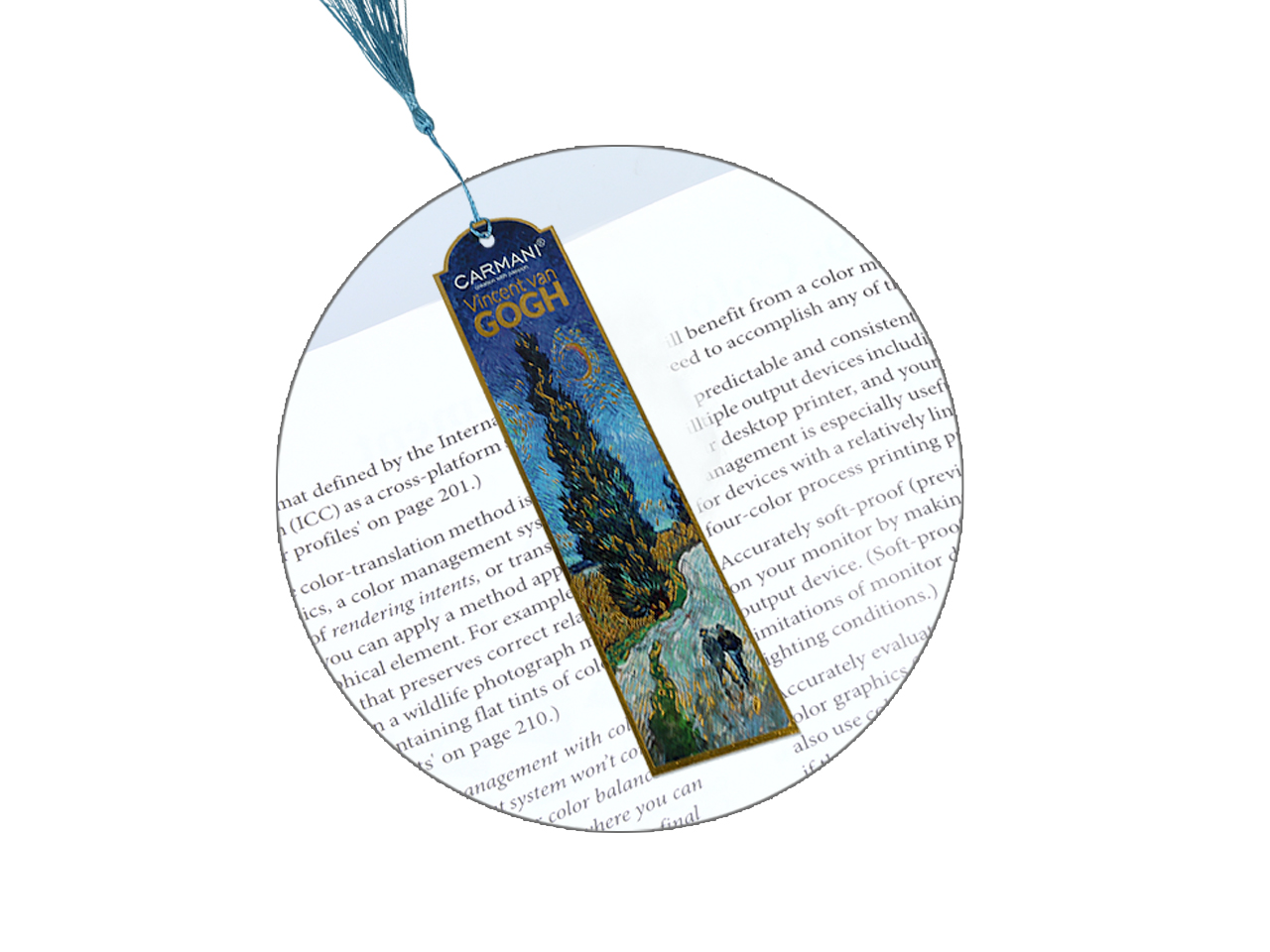 Kpl. 12 zakładek do książki - V. van Gogh, Droga z cyprysami (CARMANI) - obrazek 3