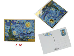 Kpl. 12 pocztówek - V. van Gogh, Gwiaździsta Noc (CARMANI)