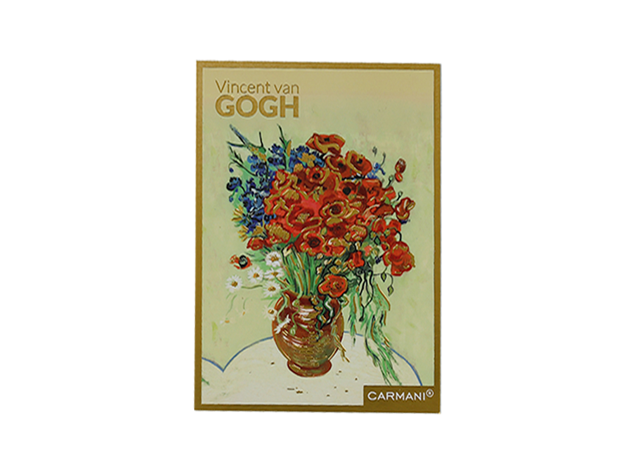 Kpl. 12 pocztówek - V. van Gogh, Maki w wazonie (CARMANI) - obrazek 2