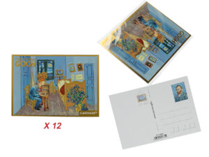 Kpl. 12 pocztówek - V. van Gogh, Pokój (CARMANI)