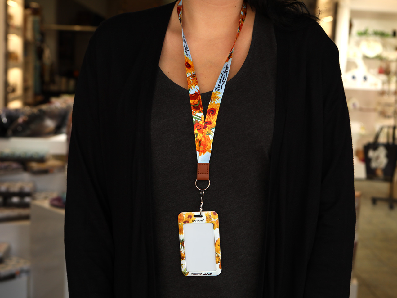 Etui na kartę/identyfikator - V. van Gogh, Słoneczniki (CARMANI) - obrazek 5