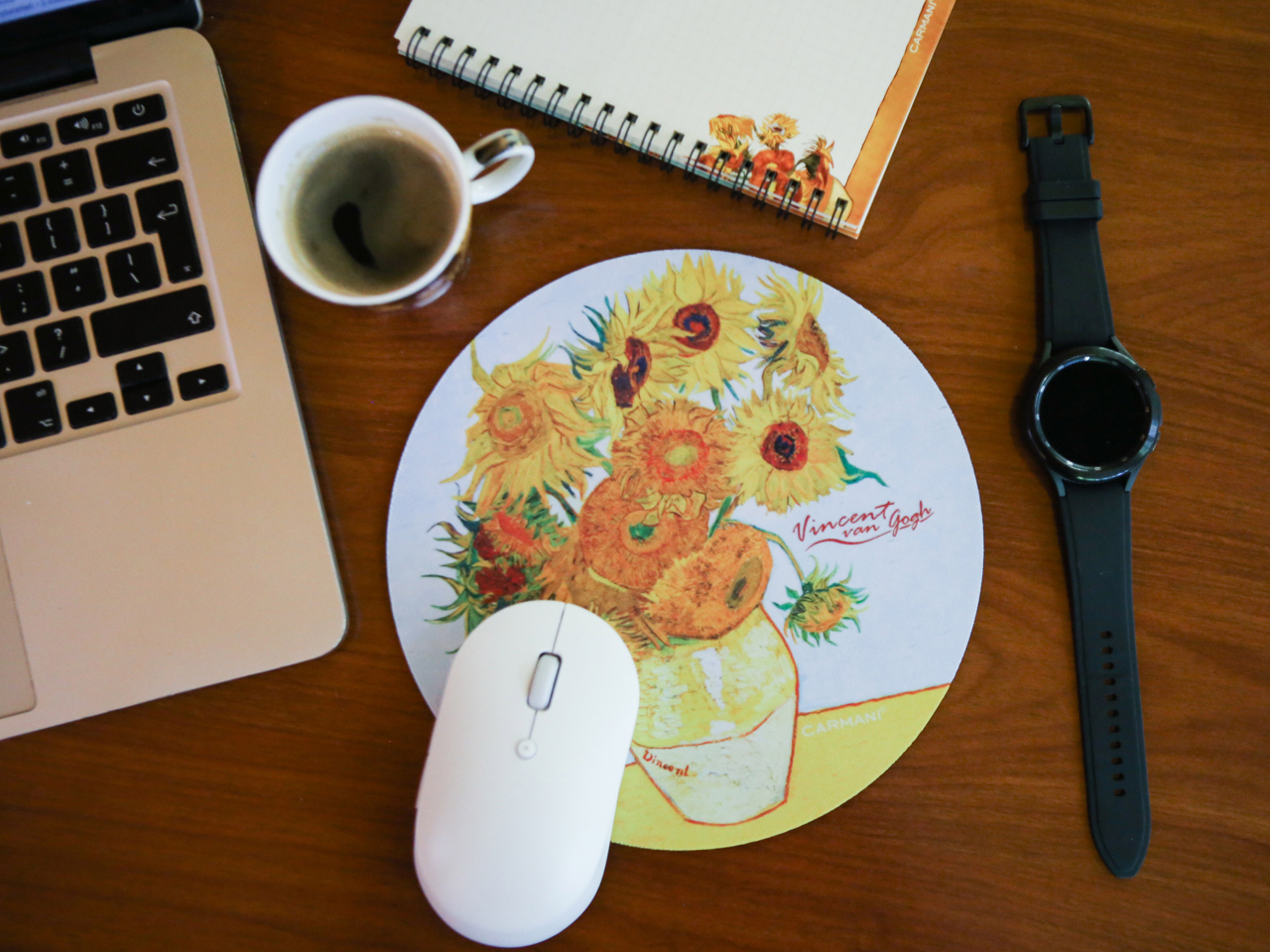 Podkładka pod mysz komputerową - V. van Gogh, Słoneczniki w wazonie (CARMANI) - obrazek 6