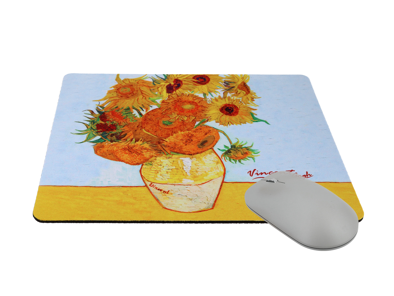 Podkładka pod mysz komputerową - V. van Gogh, Słoneczniki w wazonie (CARMANI) - obrazek 2