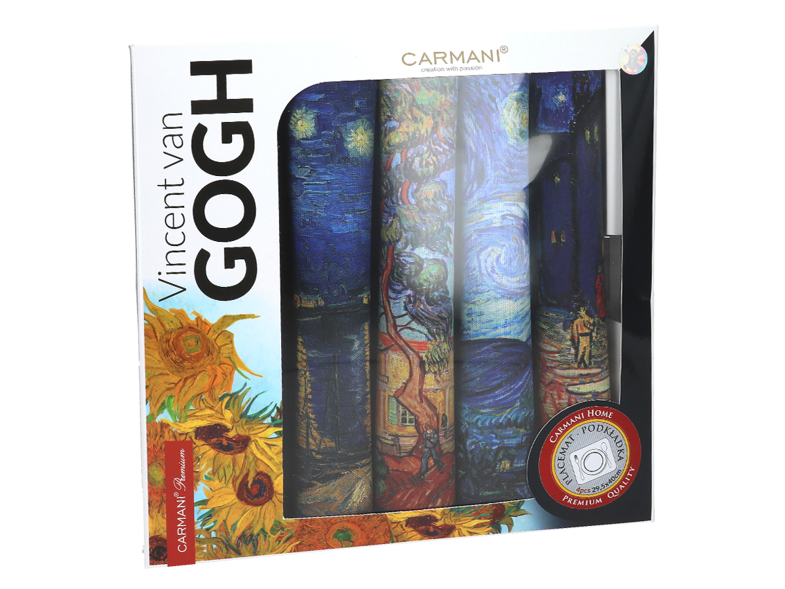 Kpl. 4 podkładek na stół - V. van Gogh, mix 1 (CARMANI) - obrazek 2
