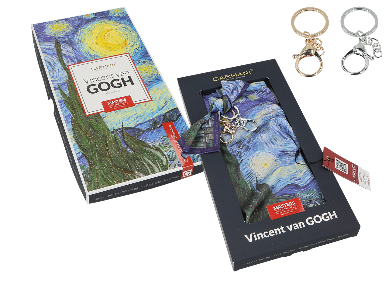 Przywieszka do torebki - V. van Gogh, Gwiaździsta Noc (CARMANI) - obrazek 4