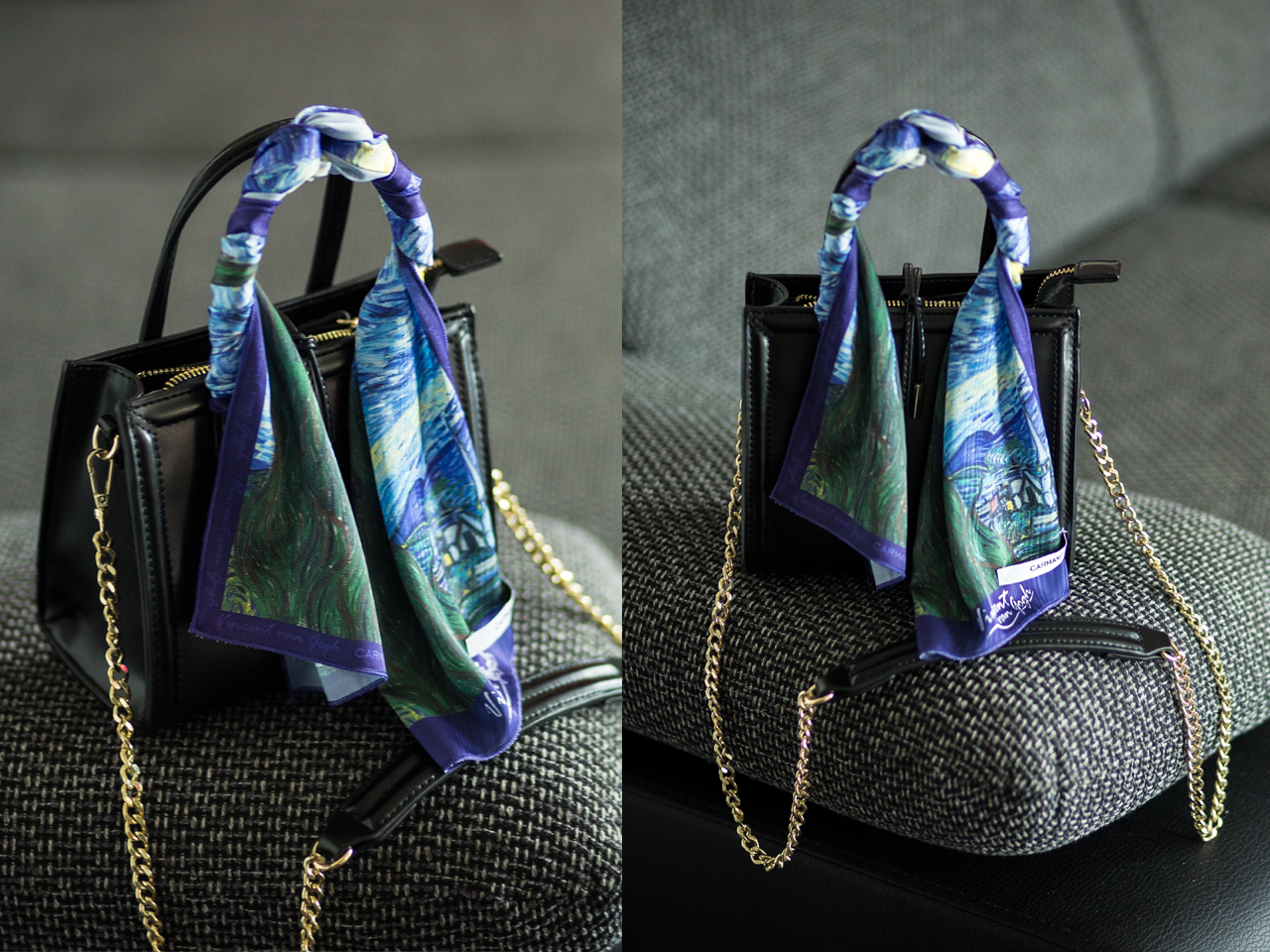 Przywieszka do torebki - V. van Gogh, Gwiaździsta Noc (CARMANI) - obrazek 6