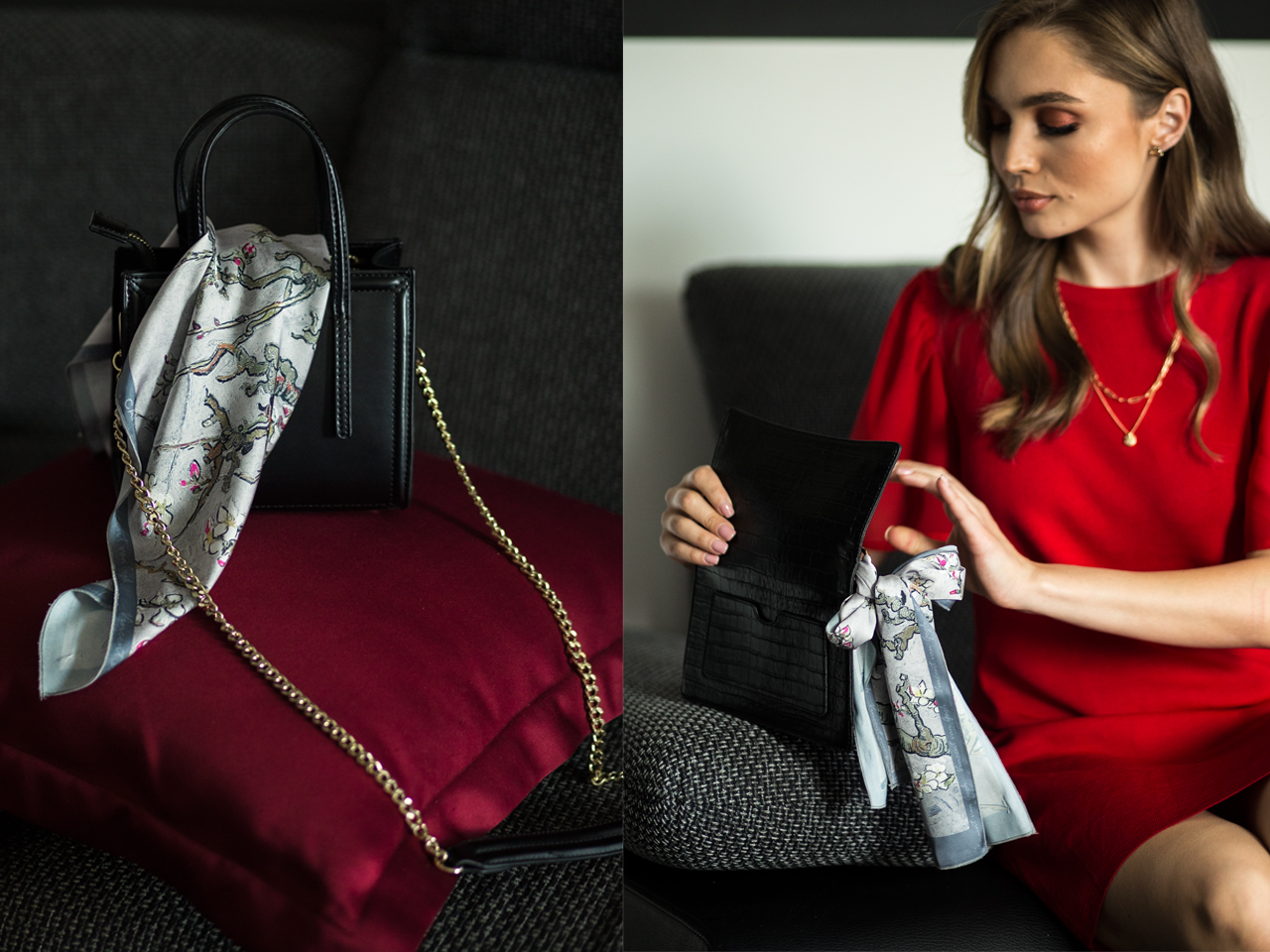 Przywieszka do torebki - V. van Gogh, Kwitnący Migdałowiec, srebrny (CARMANI) - obrazek 4