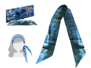 Opaska do włosów - V. van Gogh, Gwiaździsta Noc (CARMANI)