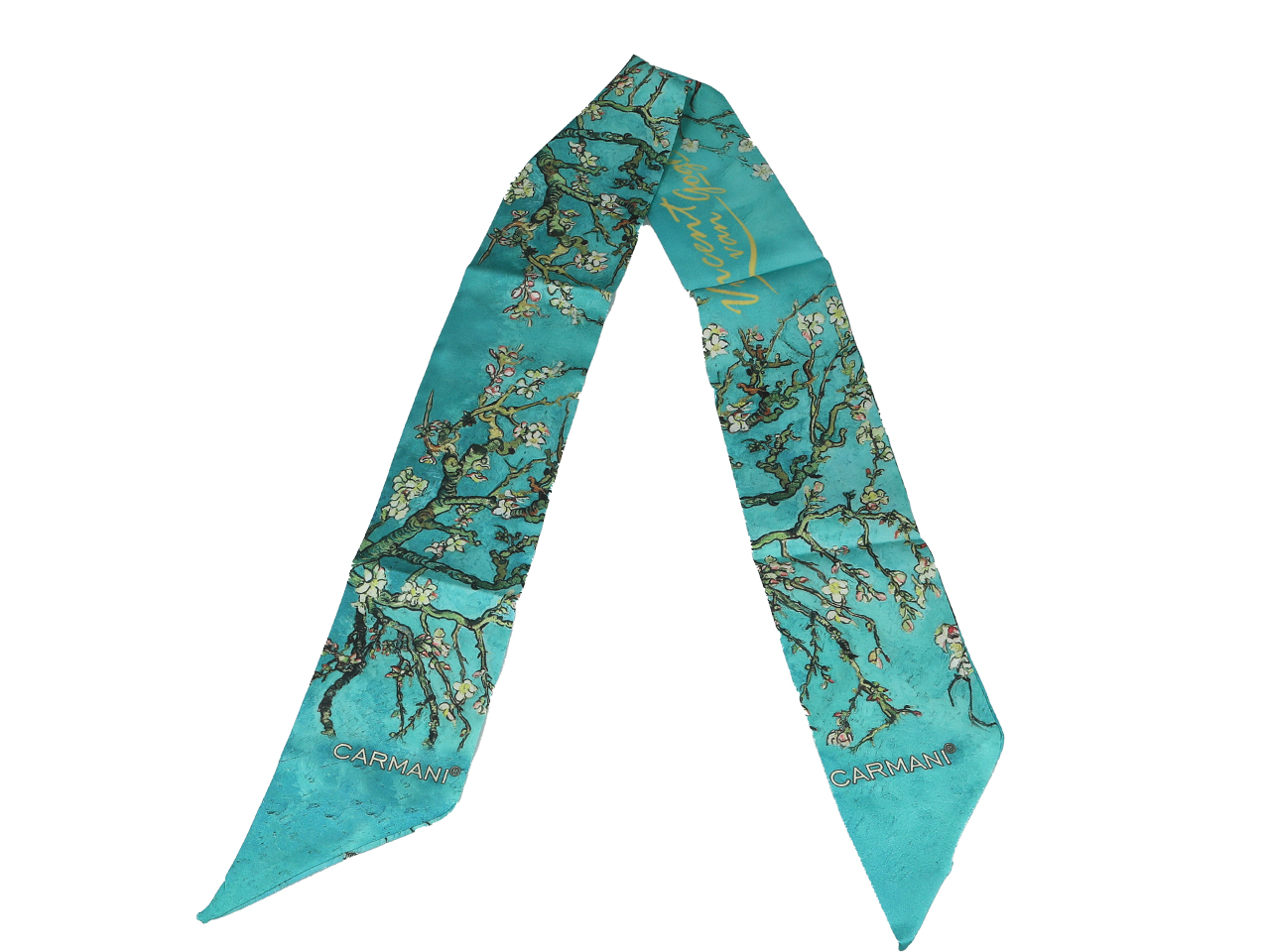 Opaska do włosów - V. van Gogh, Kwitnący Migdałowiec (CARMANI) - obrazek 2