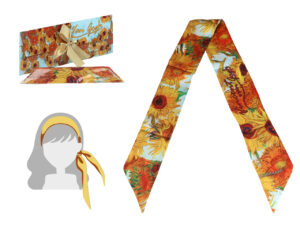 Opaska do włosów - V. van Gogh, Słoneczniki (CARMANI)