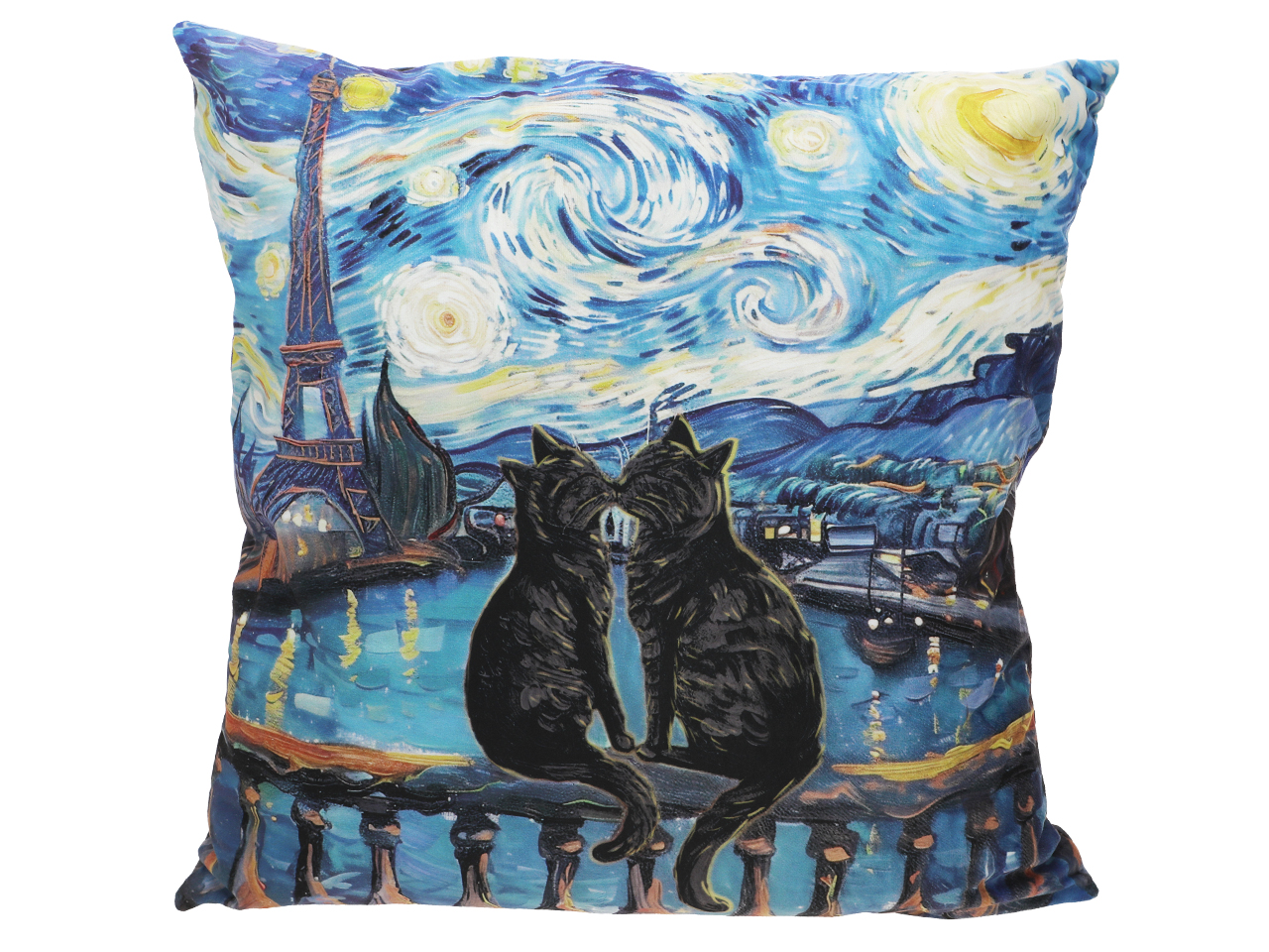 Poduszka z wypełnieniem/suwak - Inspirowana malarstwem V. van Gogh (CARMANI) - obrazek 3