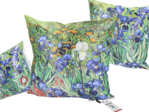 Poduszka z wypełnieniem/suwak - V. van Gogh, Irysy (CARMANI)