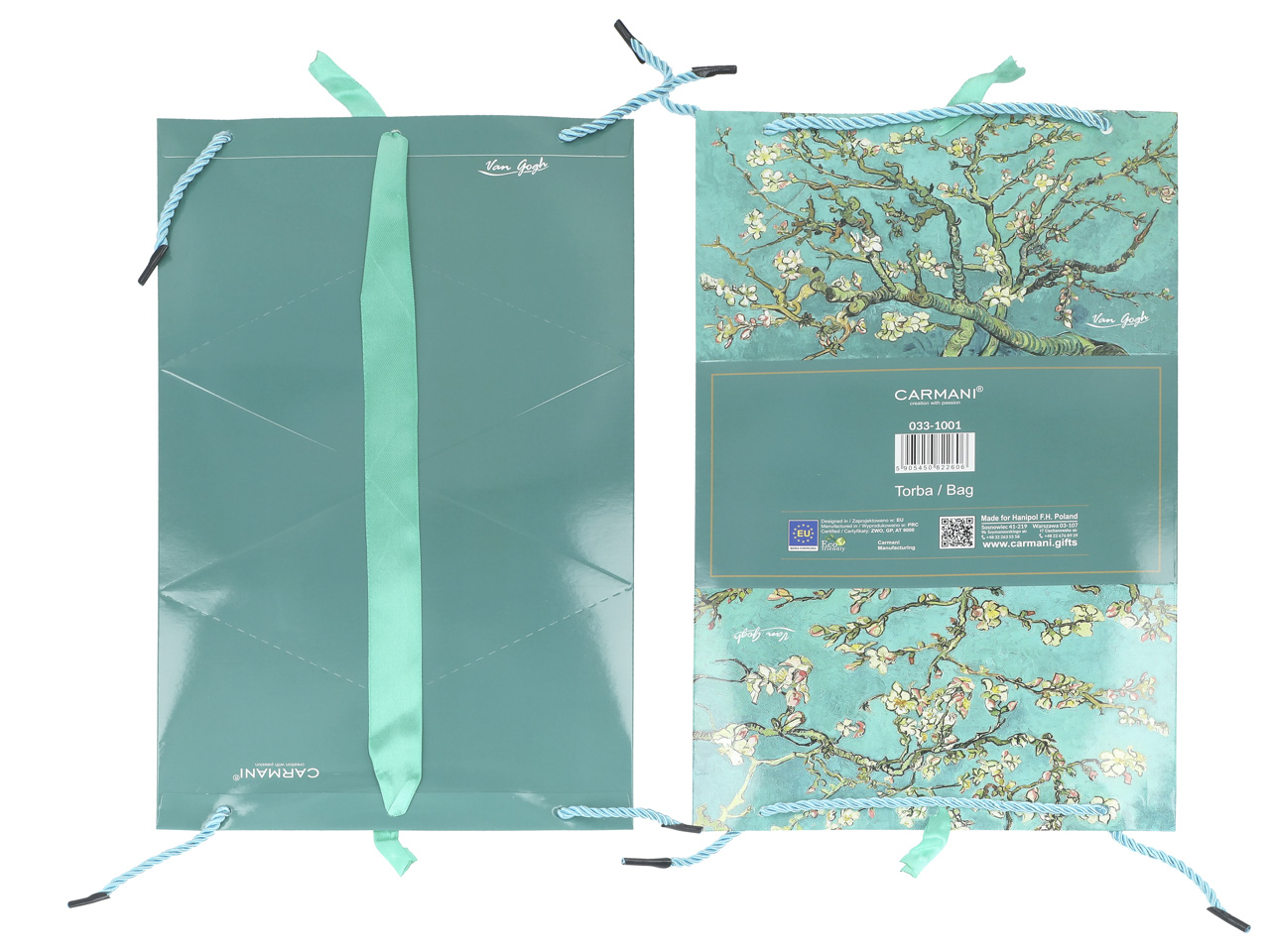 Kpl. 6 torebek ozdobnych - V. van Gogh, Kwitnący Migdałowiec (CARMANI) - obrazek 6