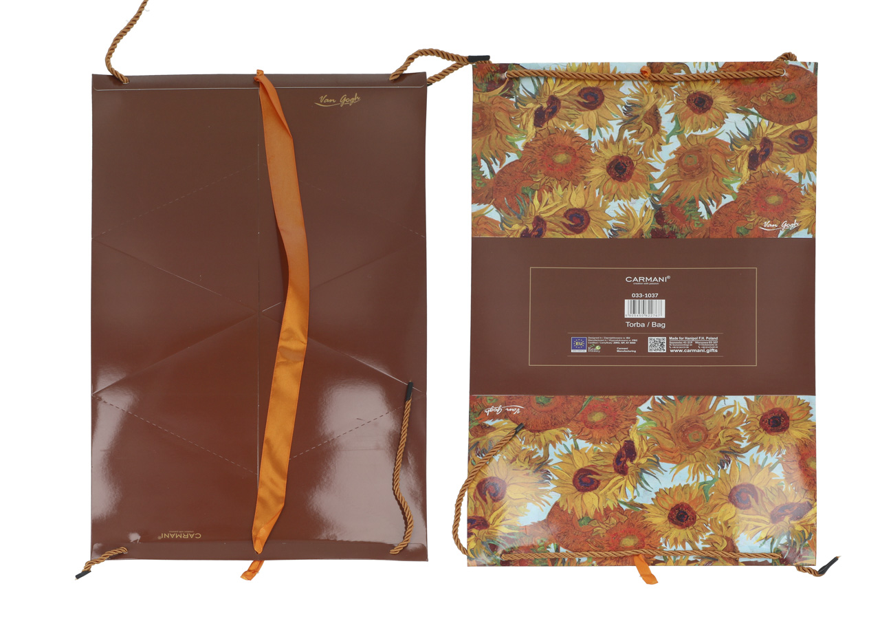Kpl. 6 torebek ozdobnych - V. van Gogh, Słoneczniki (CARMANI) - obrazek 6