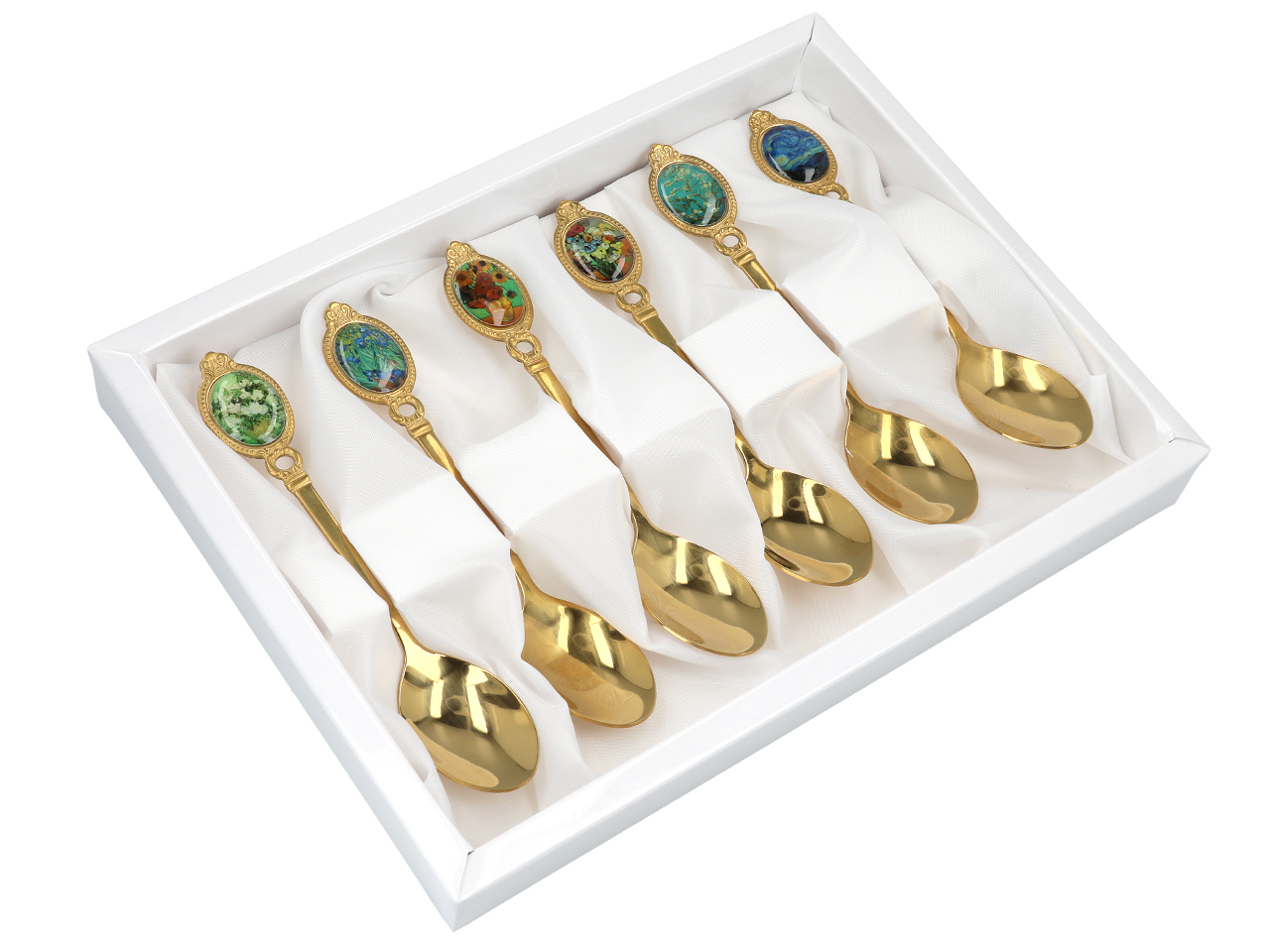 Kpl. 6 łyżeczek - V. van Gogh, mix (CARMANI) - obrazek 2