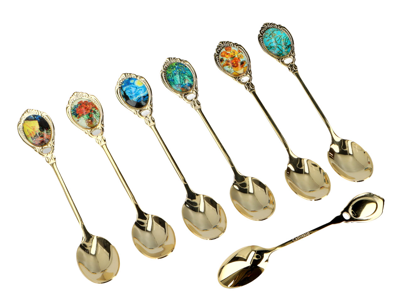 Kpl. 6 łyżeczek - V. van Gogh, mix (CARMANI) - obrazek 3