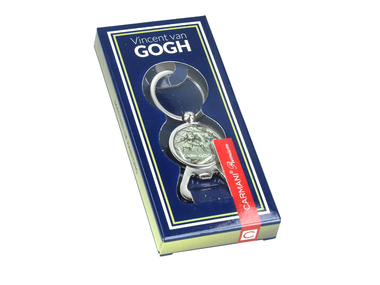 Otwieracz/brelok - V. van Gogh, Kwitnący Migdałowiec, szary (CARMANI) - obrazek 3
