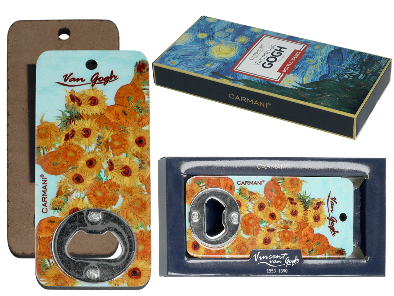 Otwieracz do butelek - V. van Gogh, Słoneczniki (CARMANI)