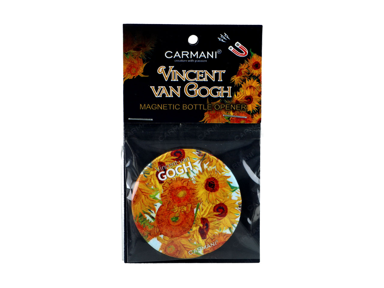 Otwieracz z magnesem - V. van Gogh, Słoneczniki (CARMANI) - obrazek 4