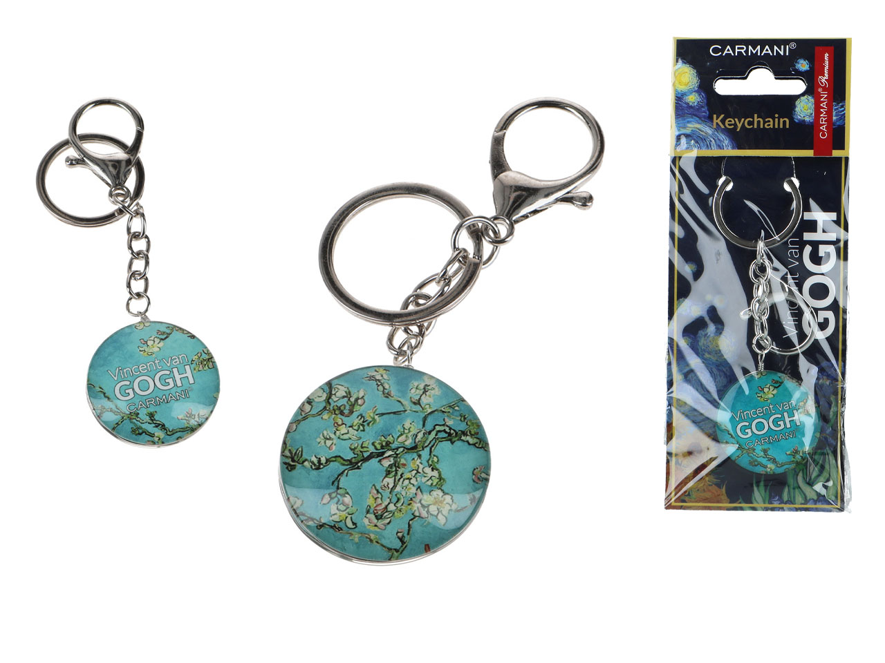 Przywieszka do torebki/Breloczek do kluczy - V. van Gogh, Irysy (CARMANI)