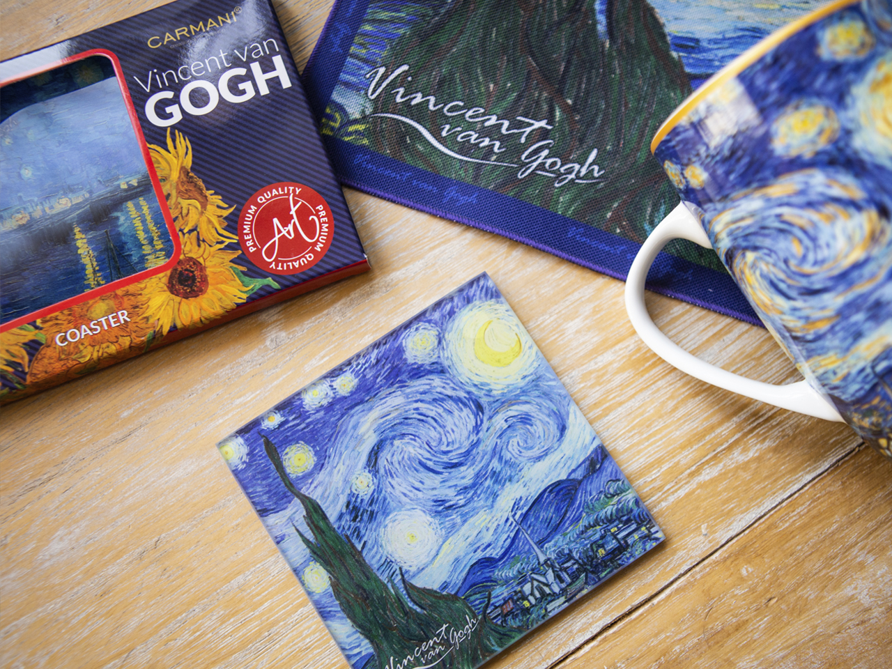 Podkładka szklana - V. van Gogh, Gwiaździsta Noc (CARMANI) - obrazek 5