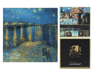 Podkładka szklana - V. van Gogh, Gwiaździsta Noc nad Rodanem (CARMANI)