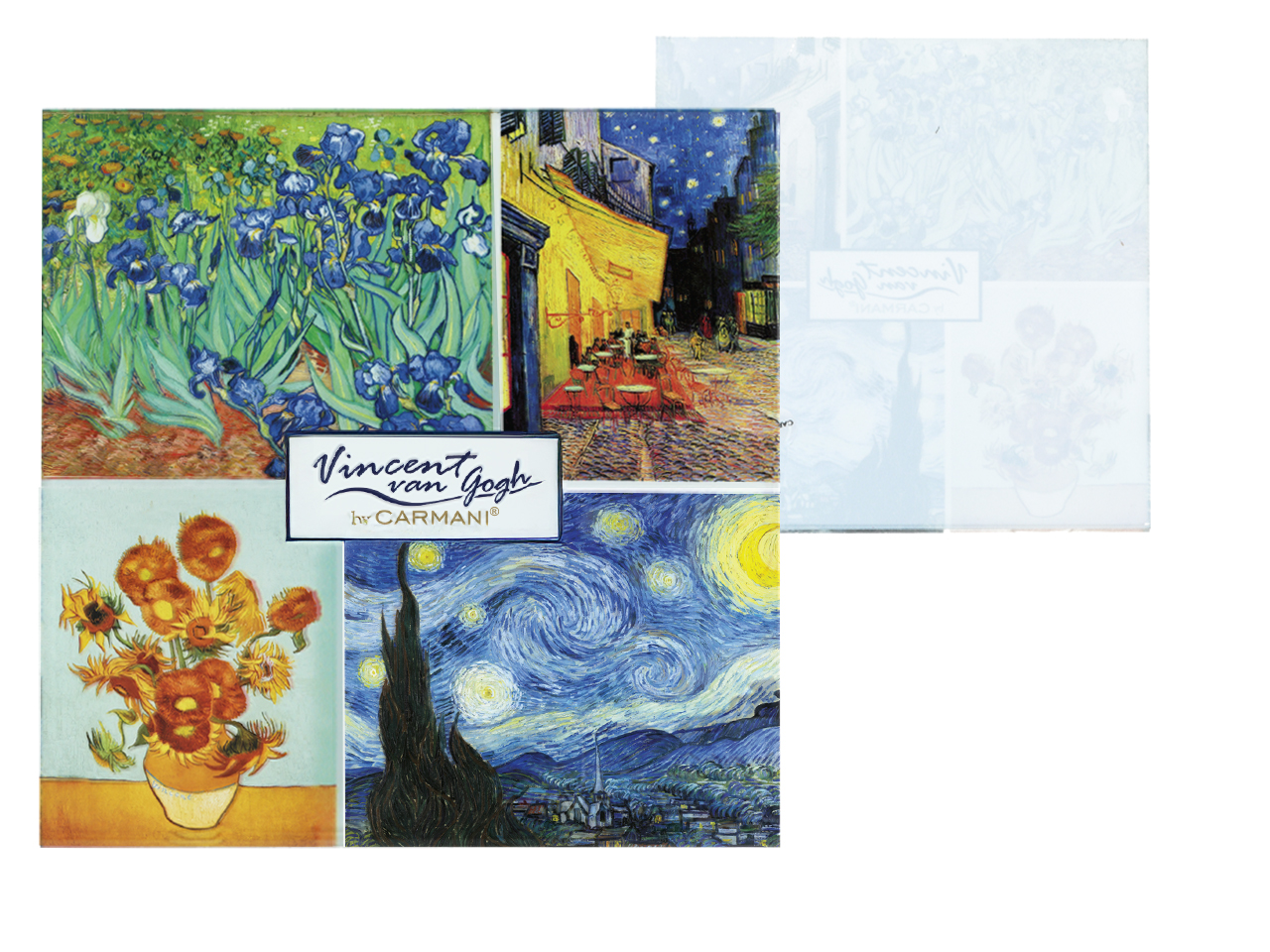 Podkładka szklana - V. van Gogh, kolaż (CARMANI) - obrazek 2