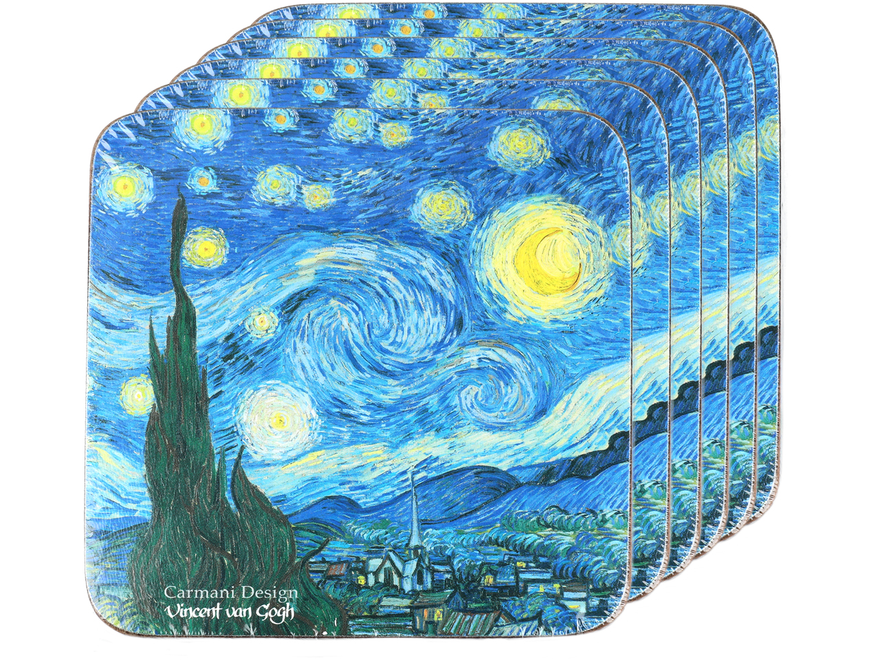 Display 36 podkładek korkowych - V. van Gogh, mix (CARMANI) - obrazek 10