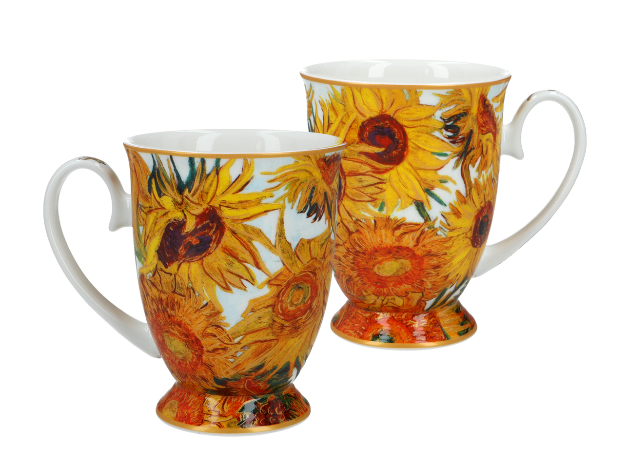 Kpl. 2 kubków w sercu - V. van Gogh, Słoneczniki (CARMANI) - obrazek 2