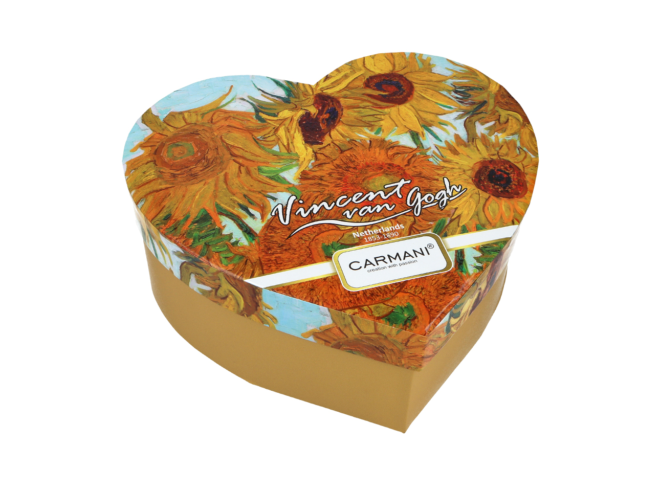 Kpl. 2 kubków w sercu - V. van Gogh, Słoneczniki (CARMANI) - obrazek 4
