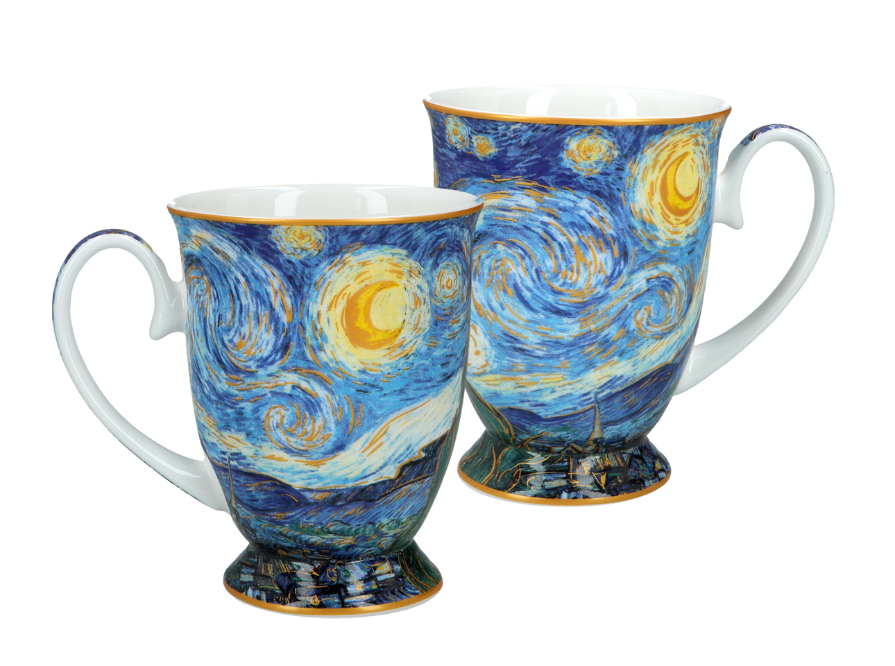 Kpl. 2 kubków w sercu - V. van Gogh, Gwiaździsta noc (CARMANI) - obrazek 2