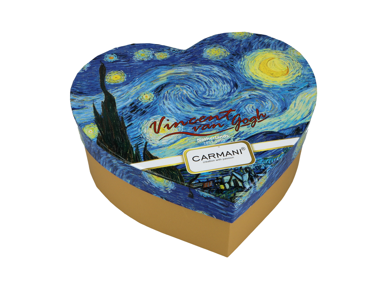Kpl. 2 kubków w sercu - V. van Gogh, Gwiaździsta noc (CARMANI) - obrazek 4