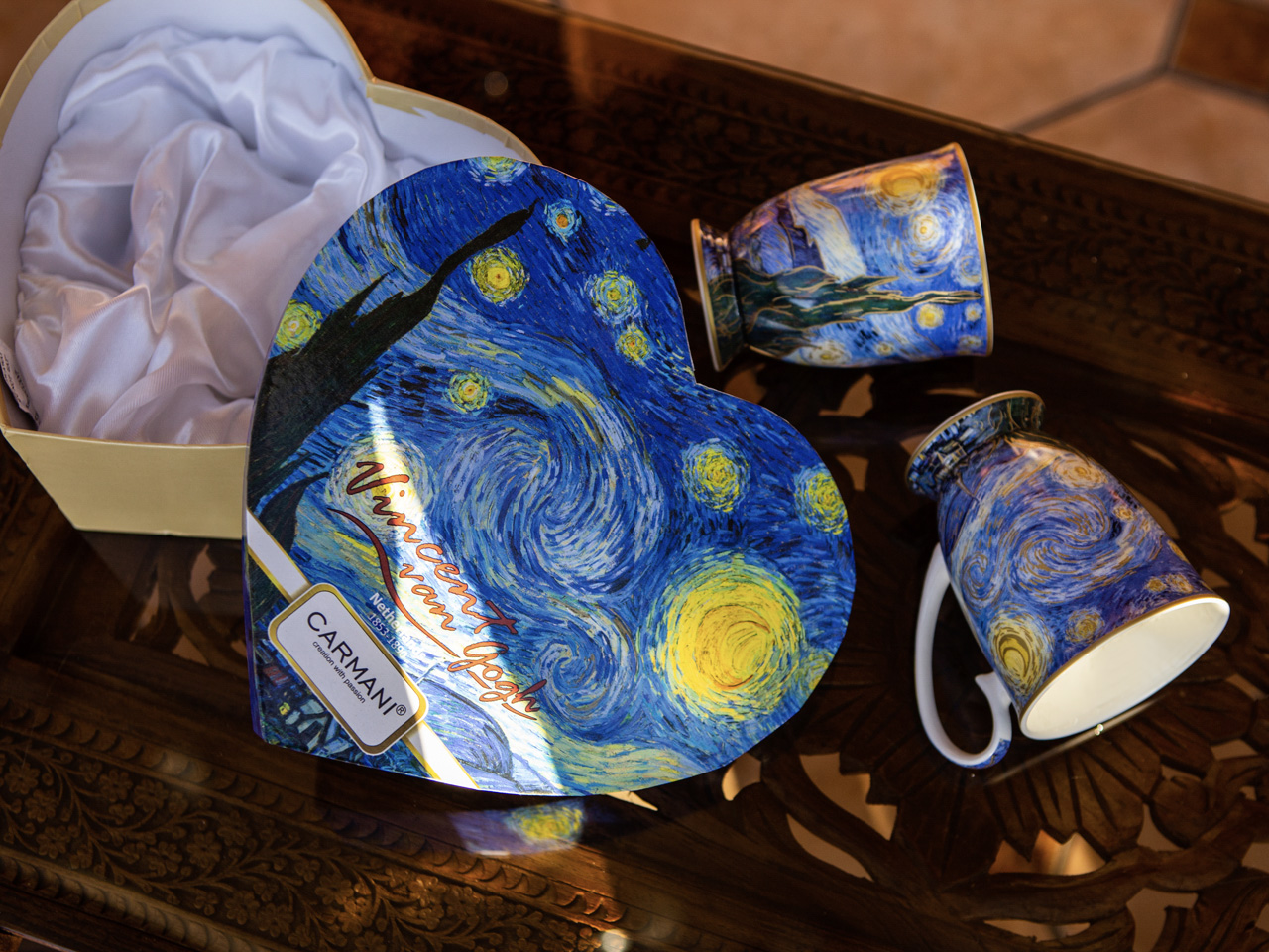 Kpl. 2 kubków w sercu - V. van Gogh, Gwiaździsta noc (CARMANI) - obrazek 5