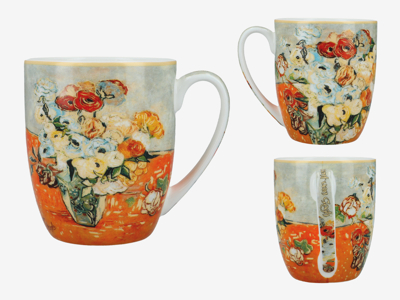 Kubek Camio - V. van Gogh, Róże (CARMANI) - obrazek 2