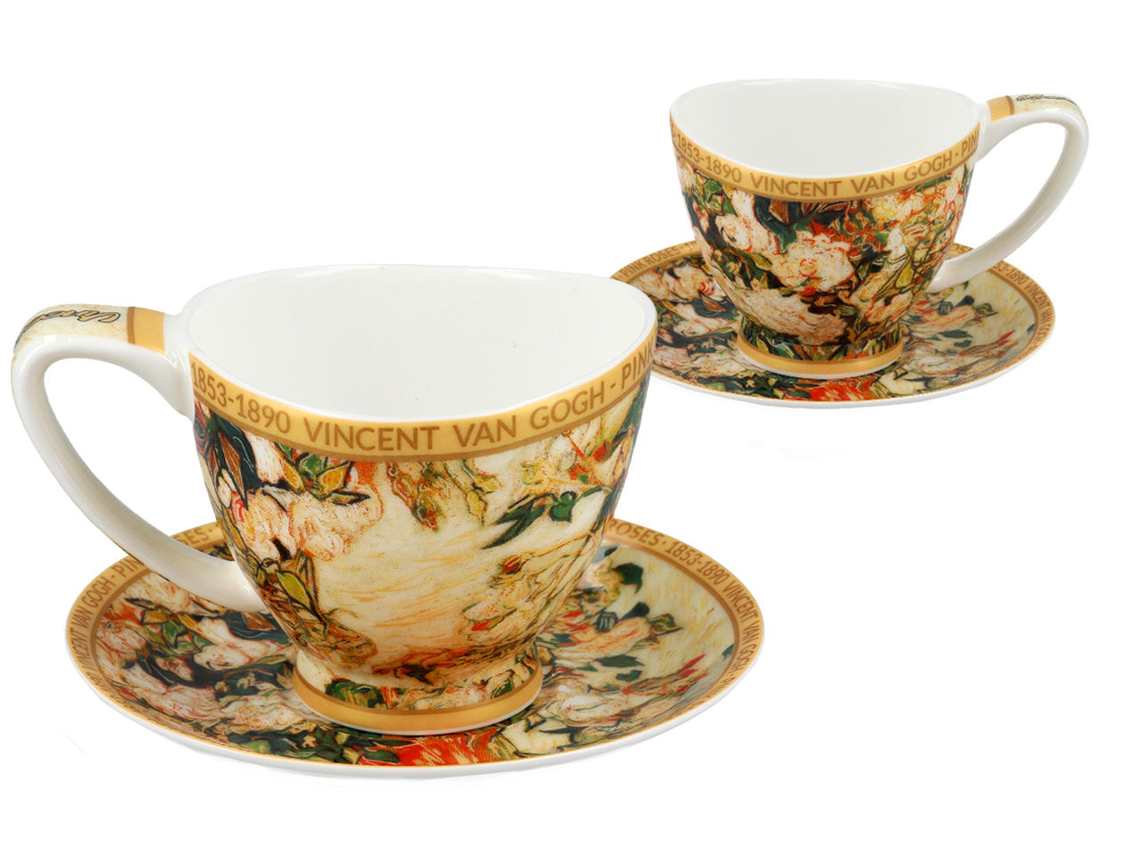 Filiżanka Big Vanessa - V. van Gogh, Wazon z różami (CARMANI) - obrazek 2