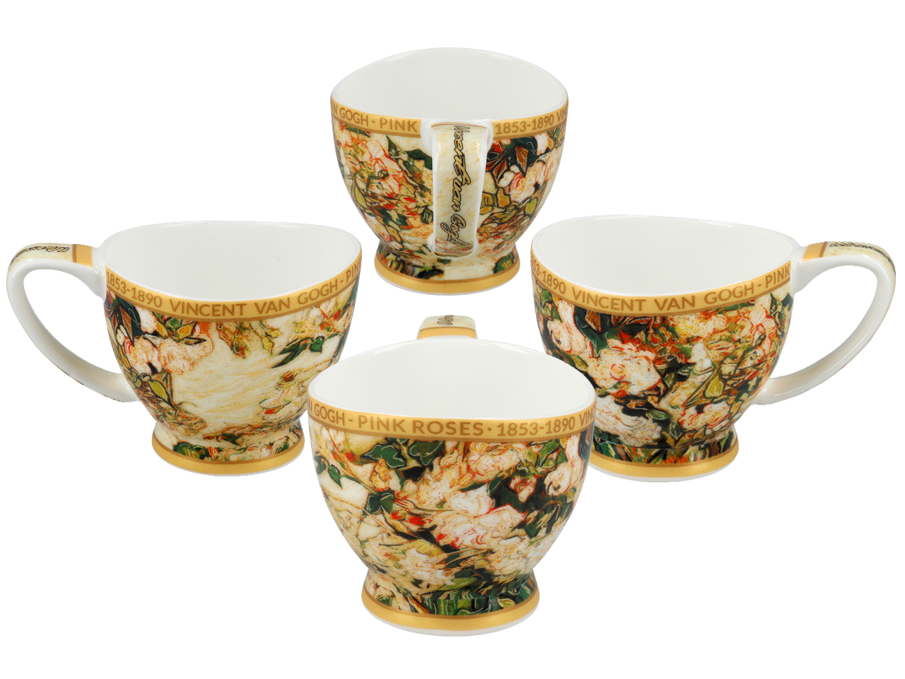 Filiżanka Big Vanessa - V. van Gogh, Wazon z różami (CARMANI) - obrazek 3
