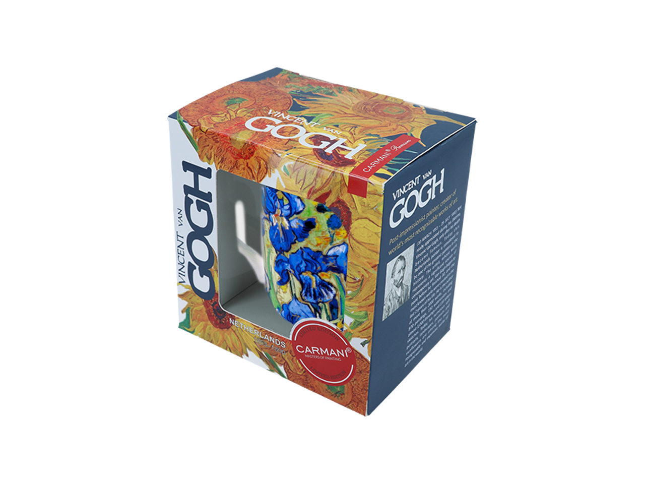 Kubek Classic New - V. van Gogh, Irysy (CARMANI) - obrazek 3