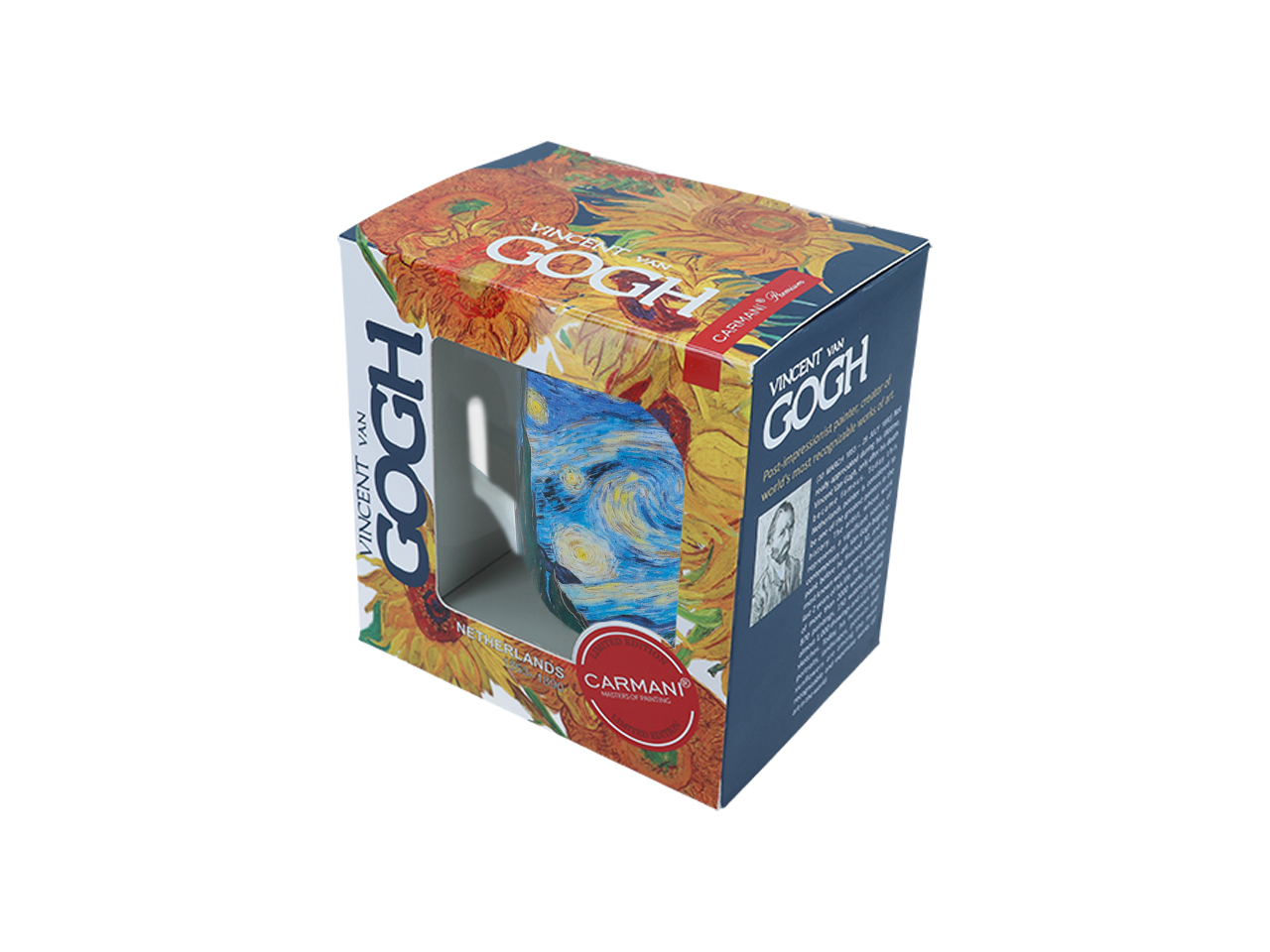 Kubek Classic New - V. van Gogh, Gwiaździsta Noc (CARMANI) - obrazek 3