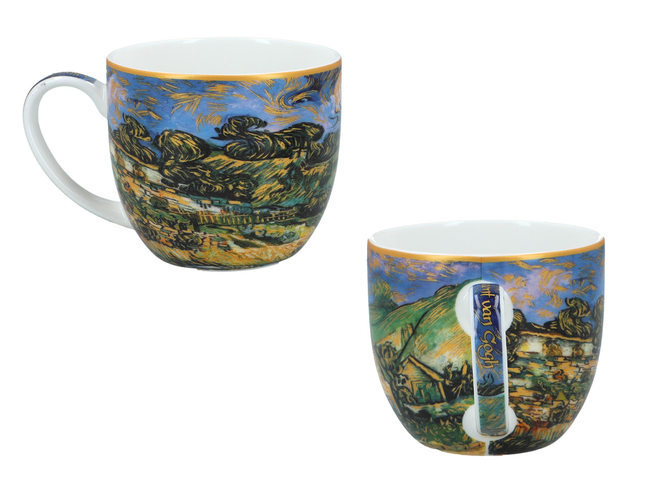 Kpl. 2 filiżanek ze spodkami - V. van Gogh, Chaty kryte strzechą (CARMANI) - obrazek 4