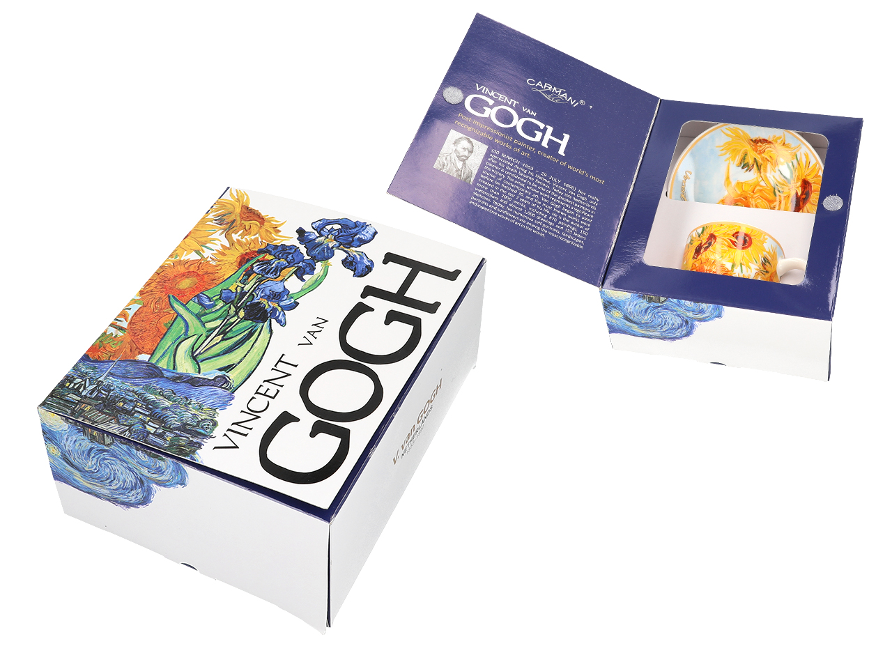 Filiżanka espresso ze spodkiem - V. van Gogh, Słoneczniki (CARMANI) - obrazek 3