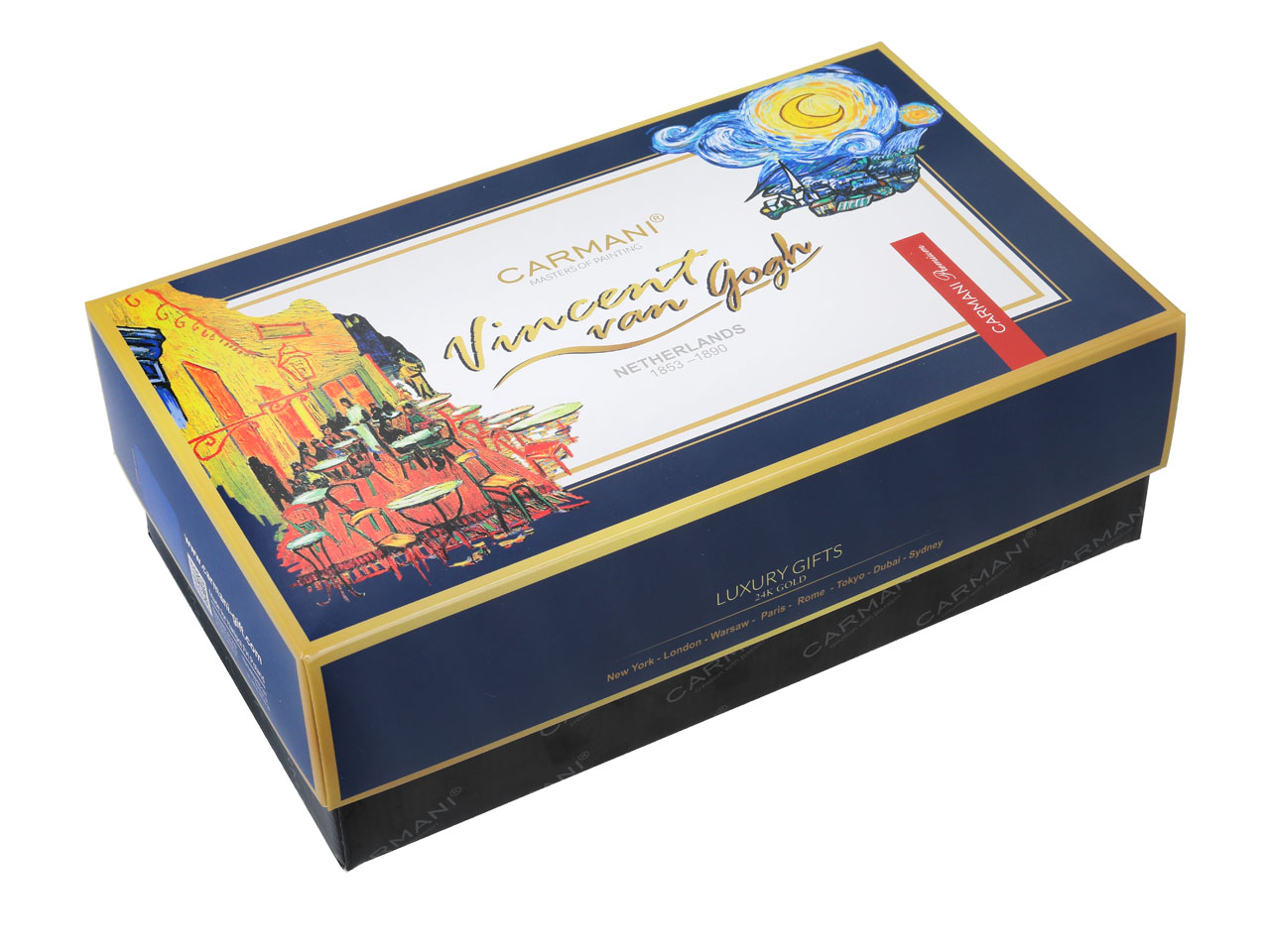 Kpl. 2 szklanek do whisky - V. Van Gogh. Gwiaździsta Noc + Taras kawiarni w nocy (CARMANI) - obrazek 6